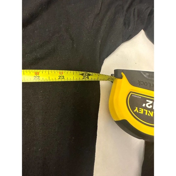 Eileen Fisher M Black Duster Cardigan Tencel Stretch Knit Open Front Black D20 - Picture 6 of 6